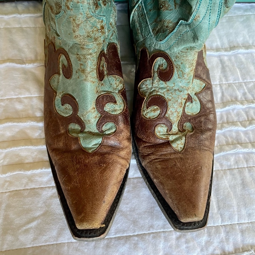 Lane “Dawson” boots in beautiful teal color size 6.5 - Picture 6 of 6